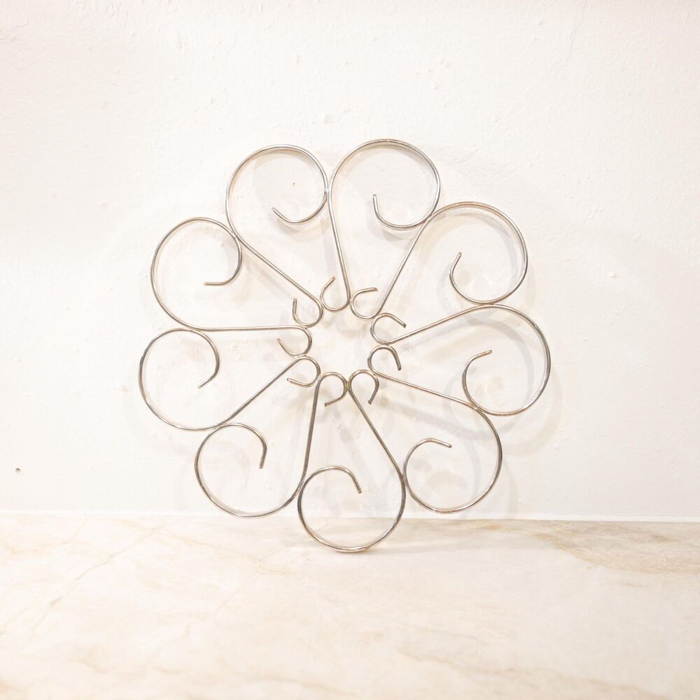 Vintage Silver Plate Trivet 9 inch